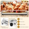 Tangkula Chicken Feeding Trough, 45 Inch Long Heavy Duty Galvanized