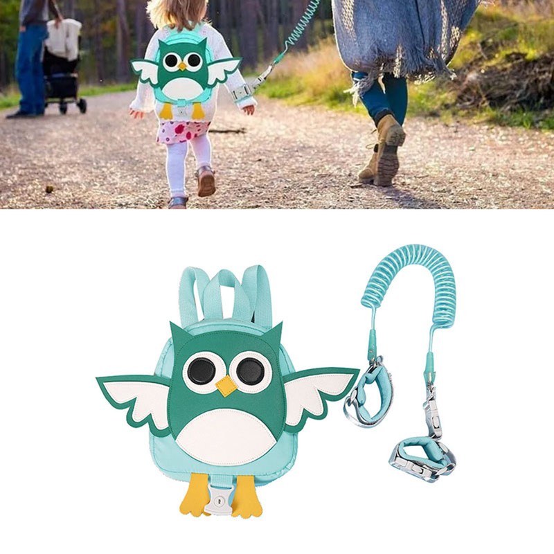 Anti Lost Rope Backpack Detachable Adjustable Cute Cartoon Toddler Safety