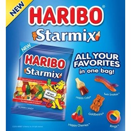 Haribo Starmix Gummi Candy, 4 oz [Pack of 6]
