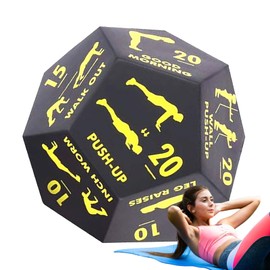 Workout Dice for Exercise - 12 Sided Yoga Dice Game,Portable Strength Training Tool for Home Gym Workout Outdoor Travel Sports Team