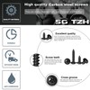 #8 x 3/4" Wood Screw 500Pcs Alloy Steel Standard Thread