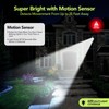 Paktonvo 2Pack Solar Lights Outdoor Waterproof, 6000K Ultra Bright，2 Lighting