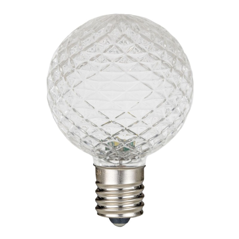 Novelty Lights 25 Pack G40 LED Replacement Bulbs, E12 LED