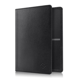 Fintie Vehicle Registration Certificate Case, Ultra-Thin and Lightweight, Credit Card Holder, ID Holder, Made of Synthetic Leather, Black