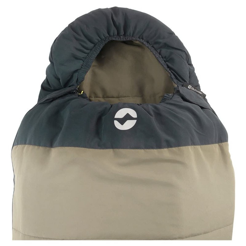 Outwell Convertible Junior Olive Sleeping Bag, Cream, Grey, One Size