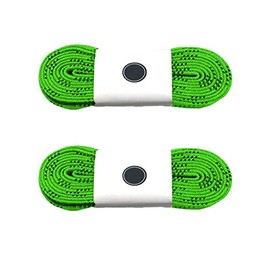 Silfrae Waxed Skate Hockey Laces, Sold in Two Pairs, Heavy Duty, Perfect for Hockey, Roller, and Skates, and Boots, Multi-Size and Multi-Color Available. (Light Green, 72'')