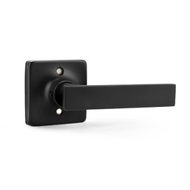 GOBEKOR 1 Pack Matte Black Dummy Door Handles,Reversible Half Dummy Levers,Non-Turning Interior Door Handle for Wardrobe,Closet Door & French Doors,Cabinet Handle/Cupboard Handles