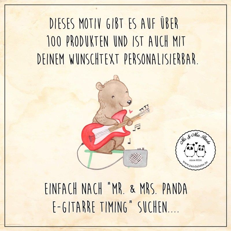 Mr. & Mrs. Panda Magnetic Electric Guitar Timing - Gift,