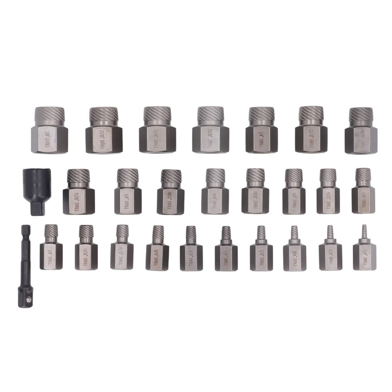 27Pcs Screw Extractor Set, Hex Head Multi Spline Screw Remover