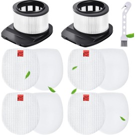 Rebirthcare filter replacement for shark rocket pro iz361h iz162h iz462h iz362h iz363ht iz440h iz441hbrn iz482h iz483h cordless stick vacuum, compare to part xhf161h & 617fj140