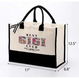 Cotton Canvas Tote Bag for Women, Canvas Tote Bag for Gifting, Tote Bag Gift for Gigi, Best Gigi Ever Gifts Travel Bag, Gift for Gigi Beach Canvas Tote, Gigi Birthday Gift, Mother's Day Gift for GiGi