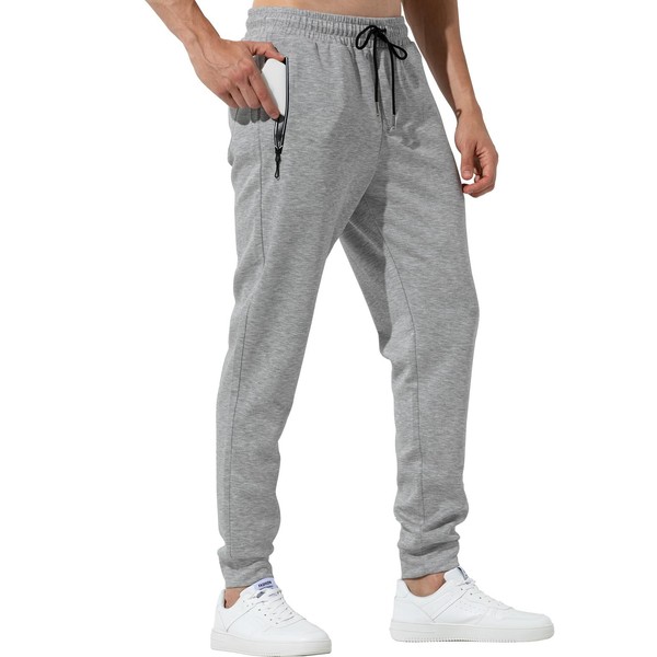 Casey Kevin Men's Joggers with Zipper Pockets Athletic Training Casual