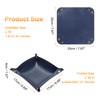 sourcing map 2pcs PU Leather Valet Tray Unisex Folding Small