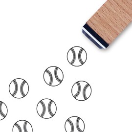 Baseball Rubber Stamp, 3/5 Inch Small Mini Stamp for Scrapbooking Card Making Planner
