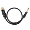 XLR to 6.35mm Cable Female to Male Gold Plated XLR