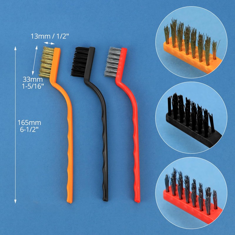 QWORK® 11-Piece Split Cleaning Brush Set - Corner Cleaning Brushes