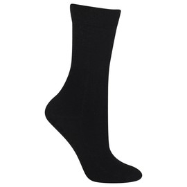Hot Sox Calcetines clásicos clásicos para mujer, Pantalones de mezcla de seda (negro), 4-10