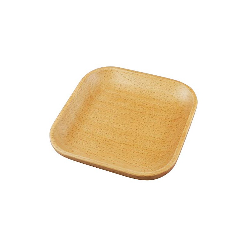 arufakkusu 小皿 Wood Grain 12 × 12 × 2 cm