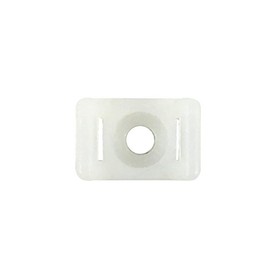 100pk Cable Tie Screw Mount Base 15.2x9.4x6.8mm - Natural