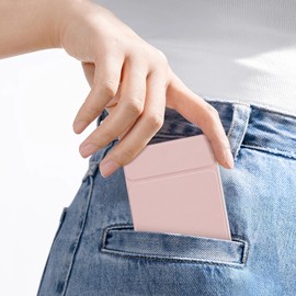 Kintion Tiny Travel Compact Mirror, 4.6"*2.9" Portable LED Lighted Makeup Mirror, 3 Colors Touch Dimmable Purse Mirror, Rechargeable Folding Cosmetic Mirror for Women, Pink