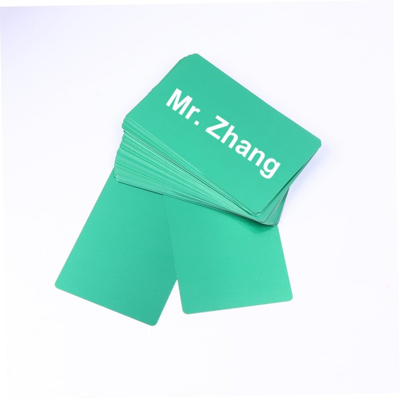 COHEALI 0.2mm Aluminum Business Cards 50pcs Diy Engraver Engraving Blank