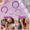 JOLYEAK 7PCS Friendship Bracelets,Heishi Clay Bead Bracelet,Stackable Preppy Bracelets for