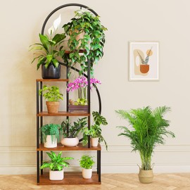 AONESY Plant Stand Indoor with Grow Lights, Large Plant Stands for Indoor Plants Multiple, 67" Tall Plant Shelf Indoor with 5 Lights Tiered Plant Holder, Lighted Corner Plant Stand for Home Decor