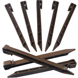 10 Inch Christmas Inflatable Plastic Stakes, 8 PCS Landscape Anchoring Stakes Edging Spikes Ground Tent Stakes for Christmas Holiday Inflatables Garden Decorations