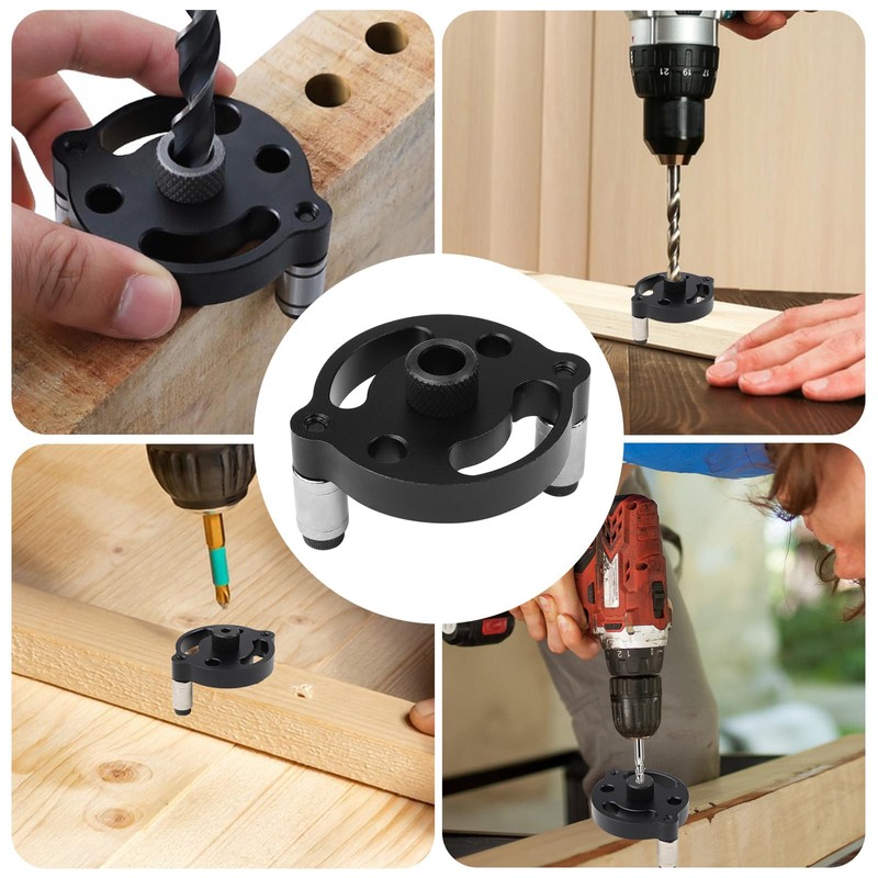 Drill Guide for Vertical Hole Drilling, Dowel Jig Kit 2/3/4/5/6/8/10mm,
