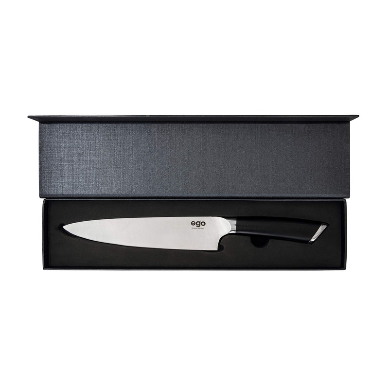 Wilfa EGO Sandvik Kochmesser - 20cm Klinge, hochwertiges Sandvik12C27 Messerstahl,