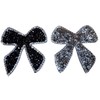 - Rhinestone Bows - Glitter Iron-On Patches Appliqué Clothing Set