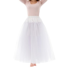 Little Adventures Adult Fullness Costume Slip for Women (One-Size) … - Machine Washable Adult Cosplay Dullness Slips with No Glitter White