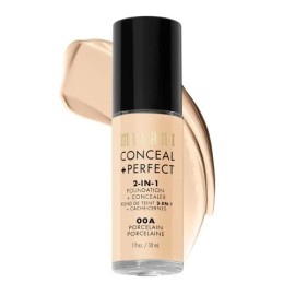 Milani Skin Foundation Concealer Water Resistant Full Coverage 1 Fl Oz 45 Shades