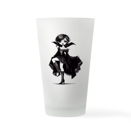 CafePress Vampire Girl Pint Glass, 16 oz. Drinking Glass