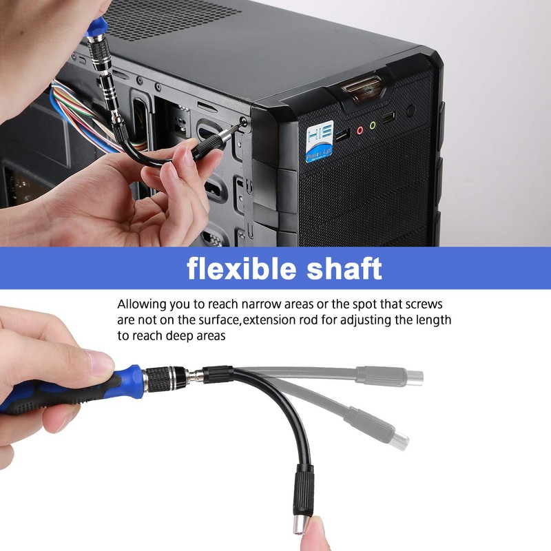 Hautton Precision Screwdriver Set, 60 in 1 with 56 bits
