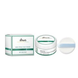 XIMONTH Love Spell Body Powder-Mint leaves & vitamin E & corn starch & tapioca starch,Natural absorbent, gentle skin care & long-lasting dryness & soft and delicate powder - Specification: Green (for men)