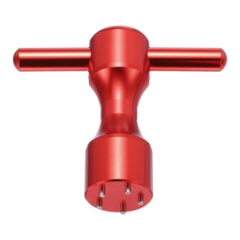 sourcing map Golf Weight Screw Wrench Tool Aluminum Alloy 5 Pin Hole Golf Club Putter Heads Wrench Replacement Putter Weight Wrench Tool for Studio Select Button Back Putter, Red