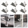WHPromLang 6 Pcs Freezer Shelf Clip Freezer Shelf Brackets Stainless