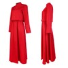 Red Women's Cassock Dress Jacket Skirt Church Robe Choir Clergy