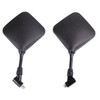 MotorToGo Black Dual Sport Bike Mirrors Compatible for 1997 Kawasaki