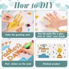 Thiccywoov 24 Packs Father's Day Craft Kits Father’s Day Handprint