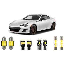 Xpismii 8 Piece 6000K White LED Interior Lights Kit Package Replacement for Toyota 86/Subaru BRZ 2013 2014 2015 2016 2017 2018 2019 2020 2021, with Placement Diagram and Install Tool