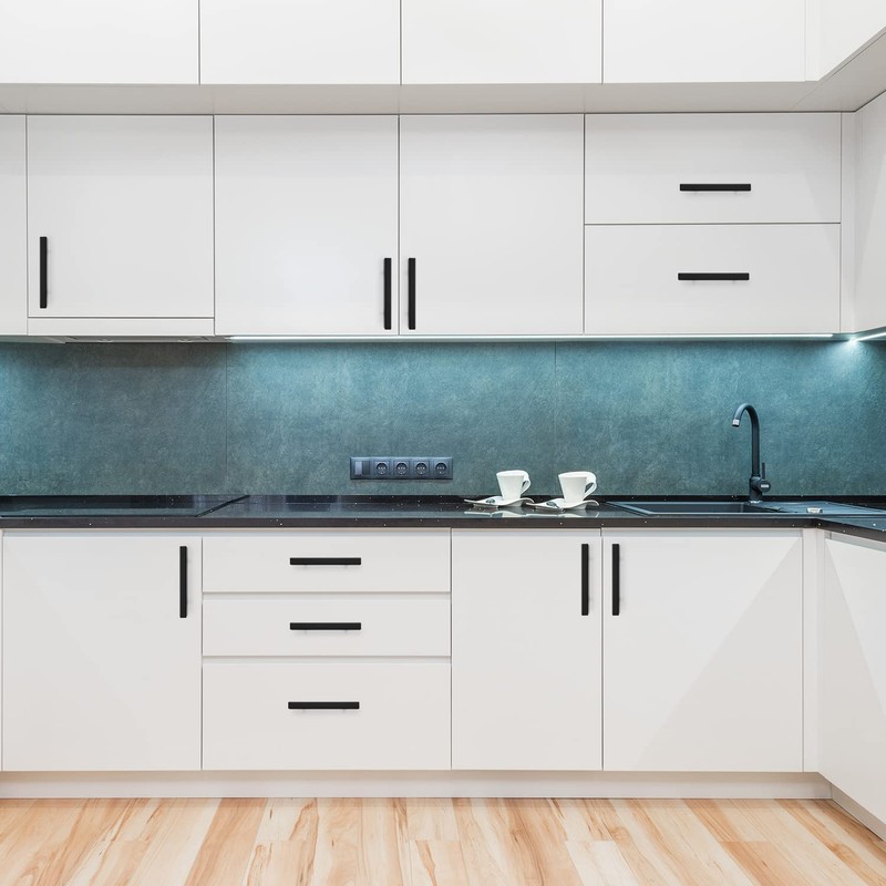 Ravinte 30 Pack Black Cabinet Pulls 3inch Matte Black Cabinet