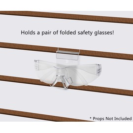 Marketing Holders Slatwall Sunglasses Holder 1 Pair Clear Acrylic Rack for Department Stores Pharmacies Supermarkets Fashion Retailers Malls Shopping Centers Convenient