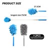 2 Pieces Dust Collector,Microfiber Dusting Tool, Retractable Dusting Brush, Dusting
