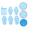 KOMBIUDA Sanitary Napkin Set 6pcs Washable Period Pads Microfiber and