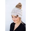 Funky Junque Exclusives BeanieTail Messy Bun Ponytail Beanie Hat -