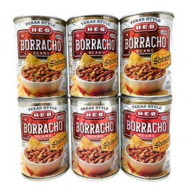HEB Borracho Beans Made with Shiner Bock Beer 15oz (Pack of 6)
