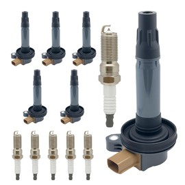 6PCS UF646 Ignition Coils Pack and Spark Plugs for V6 3.5L Compatible with F ord F-150 F150 Expedition Explorer Flex Taurus Transit Lincoln MKS MKT Navigator 2011 2012 2013 2014 2015 2016 2017