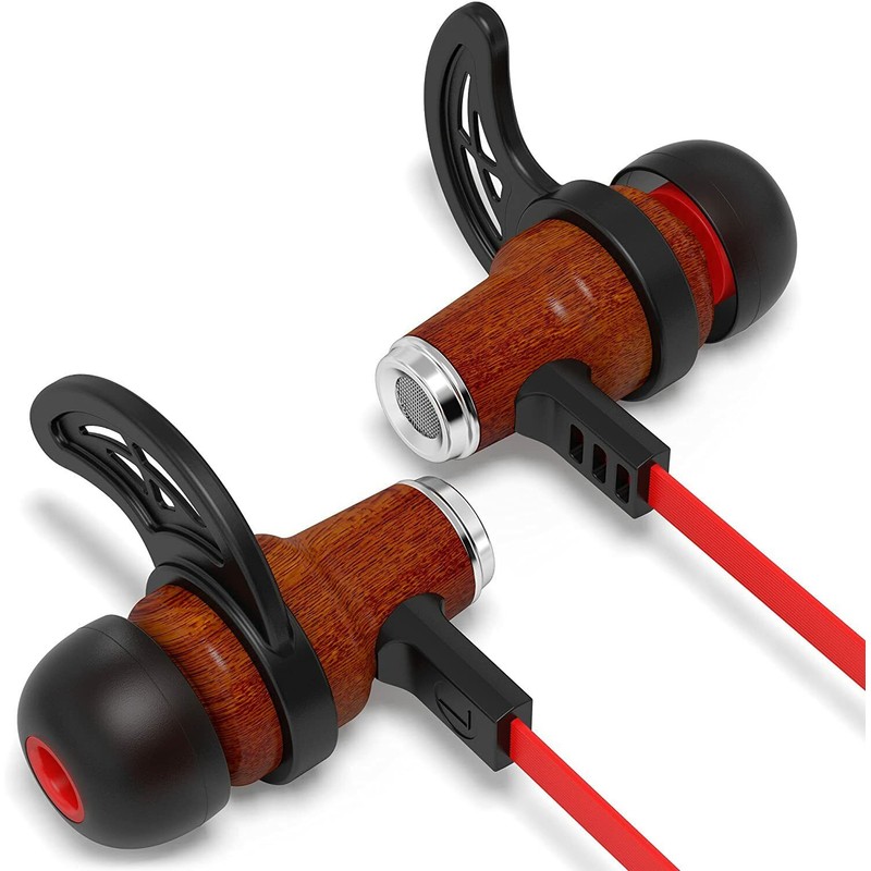 InEar Symphonized NRG Bluetooth Wireless Wood in-Ear Noise-isolatin